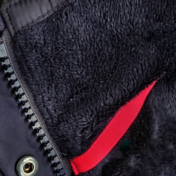 Crew Clothing Co. Women Black Down Puffer Coat Size L Detachable Faux Fur Hood - Picture 4 of 13